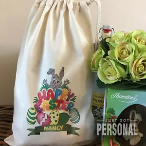 PERSONALISED Happy Easter Gift Bag - 5 Sizes Available Green Nancy Design - Picture 1 of 1