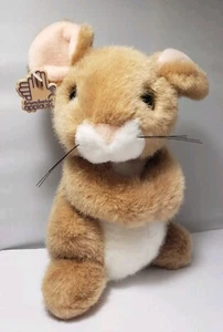 Vintage 1988 Applause Maus hellbraun Bravo Spatzle 9 Zoll Plüschtier Stofftier - Bild 1 von 9