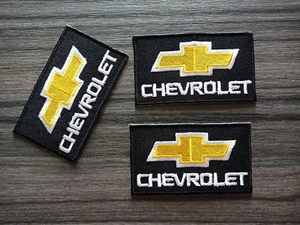 3pcs CHEVROLET Size 3.1x1.8 Inch Racing Car Patch Embroidered Iron or Sew on  - Picture 1 of 5
