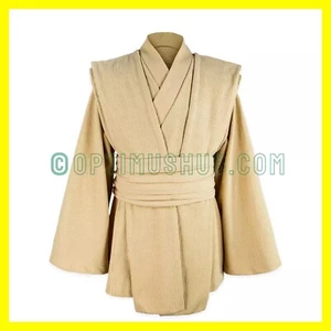 DISNEY STAR WARS GALAXY EDGE ROBE COSPLAY COSTUME JEDI SET TAN BEIGE TUNIC S/M/L - Picture 1 of 20