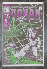 Foom MarvelMania Poster Conan The Barbarian Barry Smith 12" by 19" 1970 T