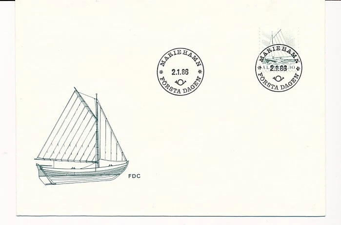 D78476 Sailing Ships 1986 FDC Aland - Image 1 of 1