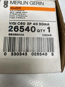 Merlin Gerin Schneider multi 9 vigi c60 26540 c60 3p 40 30mA