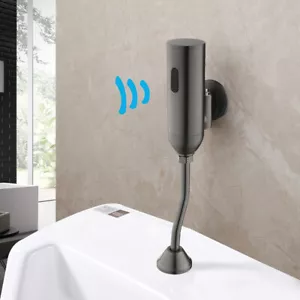 Wall Mounted Automatic Urinal Sensor Flush Valve Bathroom Toilet Faucet Tap - Picture 1 of 46