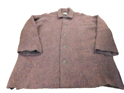 ESKANDAR Dark Purple Wool Silk Lined Blazer Jacket Oversized Sz 1 EUC England - Image 1 of 4