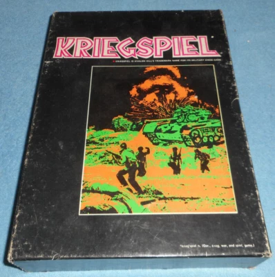 1970 Kriegspiel Military Chess Bookcase Game Complete + Avalon Hill Game Catalog - Image 1 of 4