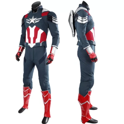 Capitán América Brave New World Halcón Mono Disfraz Disfraz Wilson Conjunto 3D Foto 1 de 4