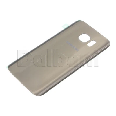 Cubierta trasera de vidrio dorado puerta de batería para Samsung Galaxy S7 edge G935 Foto 1 de 2