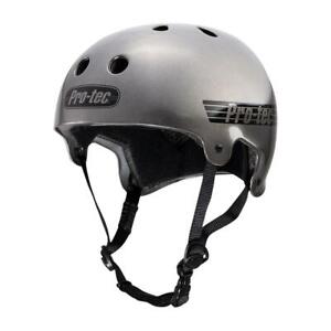 Pro-Tec Helmet Old School Matte Metallic Gunmetal Skate/Longboard/Skateboard