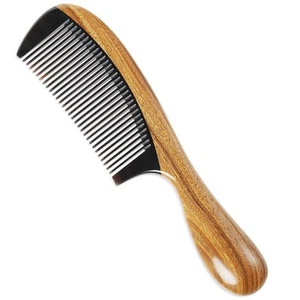 Handmade Buffalo Horn and Sandalwood Hair Combs - Anti-Static Natural Scent W... - Picture 1 of 7
