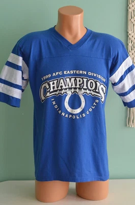复古 Indpls Colts NFL 1999 年亚足联冠军 V 领 Edgerrin James #32 中号 T 恤 — 第 1/4 张图片