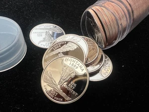 2007-S MONTANA Statehood Quarter DCAM Clad Proof Roll of 40 Coins - Picture 1 of 1