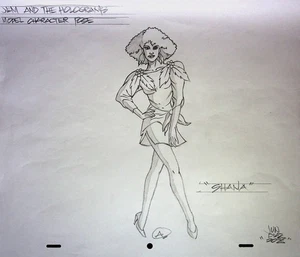 Jem and the Holograms  SIGNED Hand-Drawn - Juan Diaz Model Cel Recreation - Picture 1 of 2