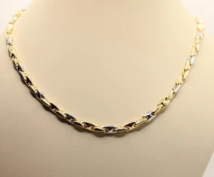 HALSKETTE EXTRA ZWEIFARBIG STRICK BOX MM 6X9 CM 50 GR. 21,5 EXPLOIT - Bild 1 von 7