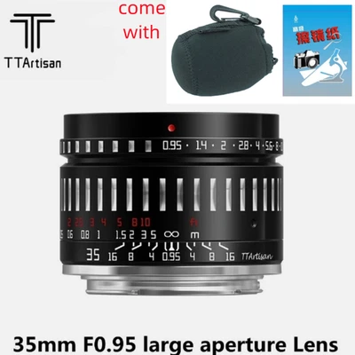 Lente de gran apertura TTartisan 35 mm F0,95 para cámara Sony E Mount EA50 VG10 A6500 Foto 1 de 4