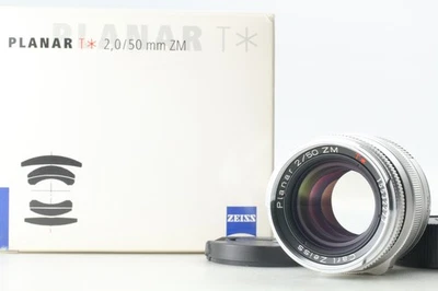 [ Top MINT in Box ] Zeiss Planar T* 50mm f/2 ZM  Silver For Leica M From JAPAN - Image 1 of 4