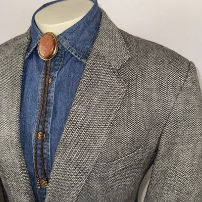 Circle S 夹克西装外套西部套装运动外套摇滚牛仔复古男式 42 R — 第 1/4 张图片