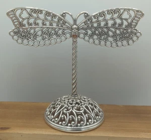 Brighton Libelle Ohrring Halter Aufsteller versilbert Schmetterling - Bild 1 von 8