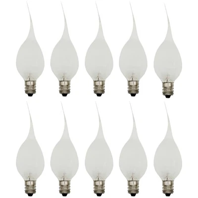 Individually Boxed 7W Silicone Dipped Candle Bulbs - 10 Count for Indoor Charm - Image 1 of 4