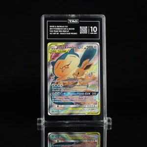 ETIQUETA 10 (964) Eevee & Snorlax GX SM169 Promo Tag Team (RANGO 3) - Imagen 1 de 4