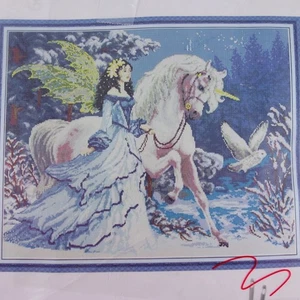 Joyhoor Kreuzstich Elfen reiten Einhörner Komplettset Neu - Bild 1 von 8