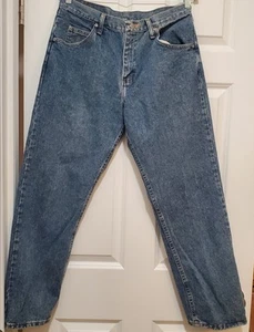 Wrangler Relaxed Fit Straight Leg Denim Blue Jeans 32x30 100% Baumwolle ~ 97601VR - Bild 1 von 3
