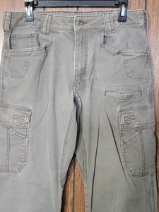 Pantalones cargo Noble Outfitters para hombre 33x32 marrón tundra lona elástica flexible ropa de trabajo - Imagen 1 de 11