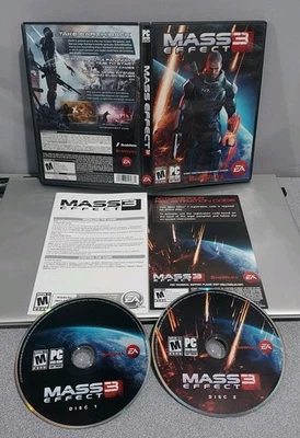 Mass Effect 3 (PC DVD-Rom, 2012) Complete W/ Inserts & Registration Key Code CIB - Image 1 of 4