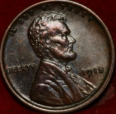1918 Philadelphia Mint Copper Lincoln Wheat Cent - Image 1 of 2