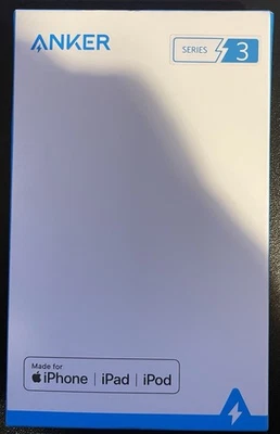 Anker PowerLine+ II USB-C to Lightning Cable Connector 6ft White MFi certified - Image 1 of 3