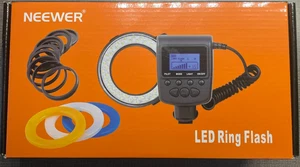 Neewer 48 Macro LED Ring Flash Bundle w/ LCD Display Power Control - RF- 550D - Picture 1 of 5