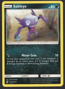 Pokemon Reverse Holo Sableye SM - Unified Minds 133/236 LP - Picture 1 of 2