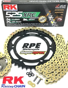 2003-06 Honda CBR600RR OEM GOLD RK 525XRE Supersprox Race Chain and Sprockets - Bild 1 von 5