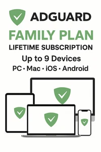 AdGuard Premium - Lifetime Plan - Up to 9 Devices - Zdjęcie 1 z 1