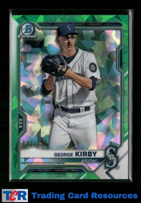 2021 Bowman Sapphire Edition #BCP-117 George Kirby Green Refractor #/125 - Image 1 of 2