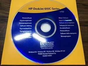 hp deskjet 610c series printer software disc used tested good condition windows - Picture 1 of 5