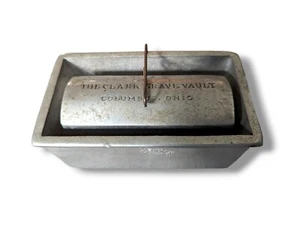 The Clark Grave Vault Co miniature burial vault salesman sample mortuary piece - Picture 1 of 8