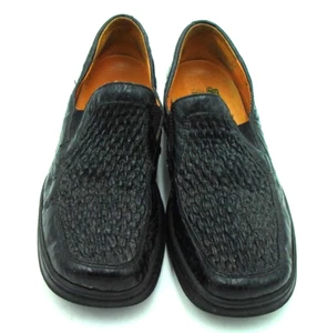 HELLE Comfort by Romu's schwarze Lack gesmokte geraffte Leder Halbschuhe Gr. 40 US 9 - Bild 1 von 9