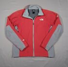 North Face Jacket Mens M Red Gray Summit Series Windstopper Full Zip