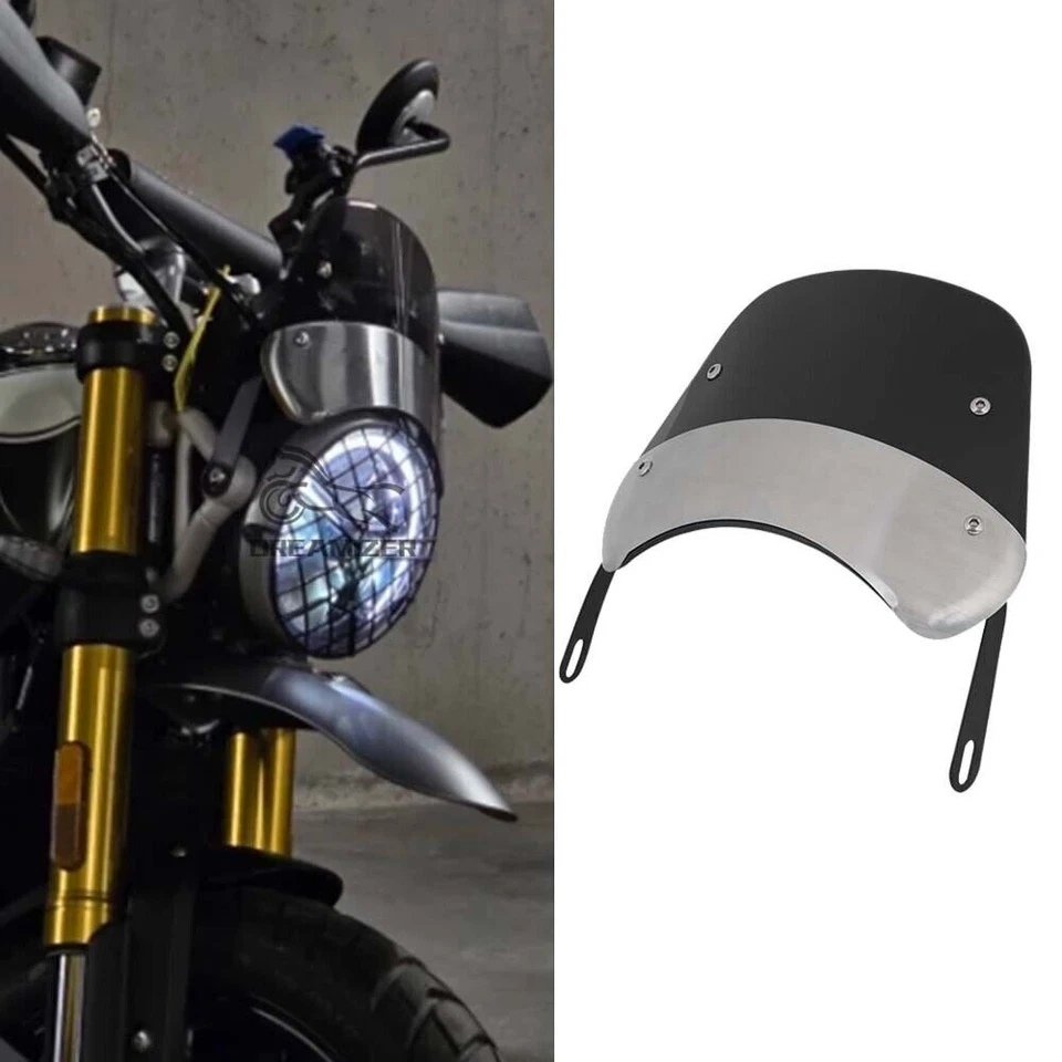 Pára-brisa farol motocicleta 5"-7" para Triumph Scrambler 400 1200x - Imagem 1 de 4