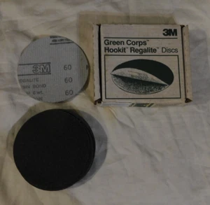 NUEVOS discos 3M Green Corps Hookit Regalite 5" grado 60-E 00508 - Imagen 1 de 2
