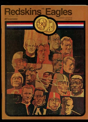 November 9 1969 NFL Program Washington Redskins at Philadelphia Eagles - Image 1 of 2