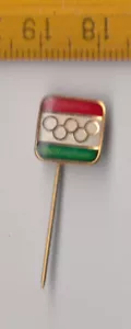 Equipo Hungría Comité Olímpico NOC Juegos Pin Insignia Bandera Anillos - Imagen 1 de 1