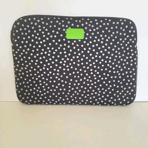 Kate Spade Slim Universal Polka Dot Laptop Bag Sleeve Pouch Zip 13x10 Padded - Picture 1 of 12