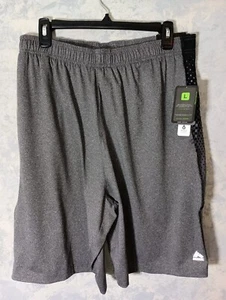 RBX Wicking Fast-dry Training Shorts Men Large- Inseam 9" Gray, Black, Dots NWT - Picture 1 of 7