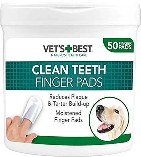 Vet's Best ‎803606P Teeth Cleaning Pads - 50 Pads