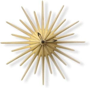FUTAGAMI Wall Clock Polestar Gold Made in Japan Toyama Takaoka - Picture 1 of 4