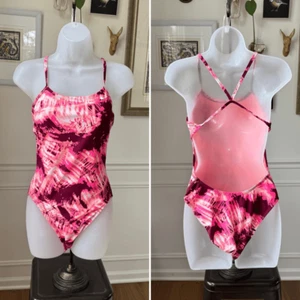 Nike Swim Solar Canopy Classic Tank Swimsuit Bordeaux 8 - Picture 1 of 9