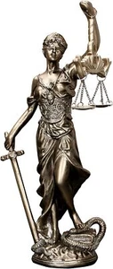 12 in Lady of Justice Statue Lady Justice Law Statue Blind Goddess of Justice Sc - Picture 1 of 3