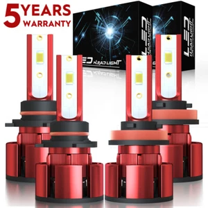 For Toyota Prius 2010-2015 Combo 4X Front Led Headlight Bulbs High Low Beam Z4QC - Picture 1 of 10